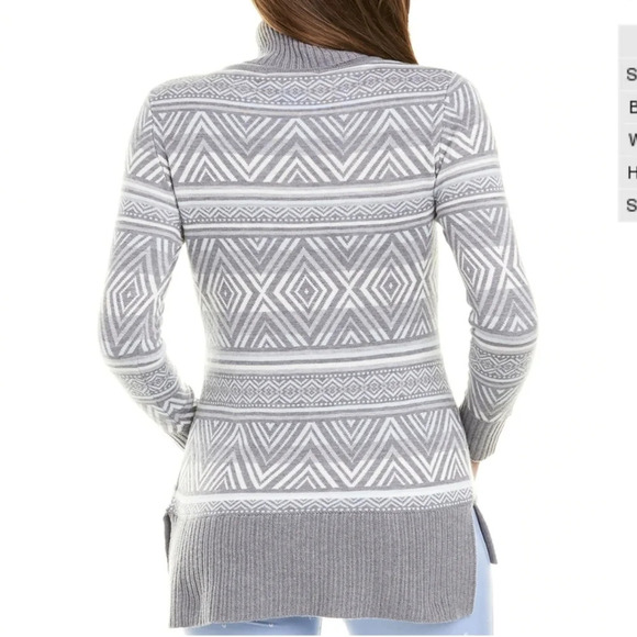 Krimson Klover Turtleneck Ziggy Tunic Silk Wool-Blend Pullover Sweater Ribbed M - Picture 2 of 9